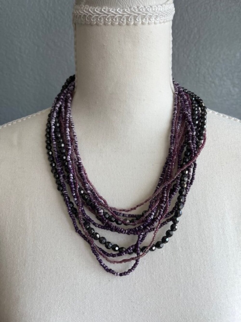 Multi-Strand Beaded Necklace